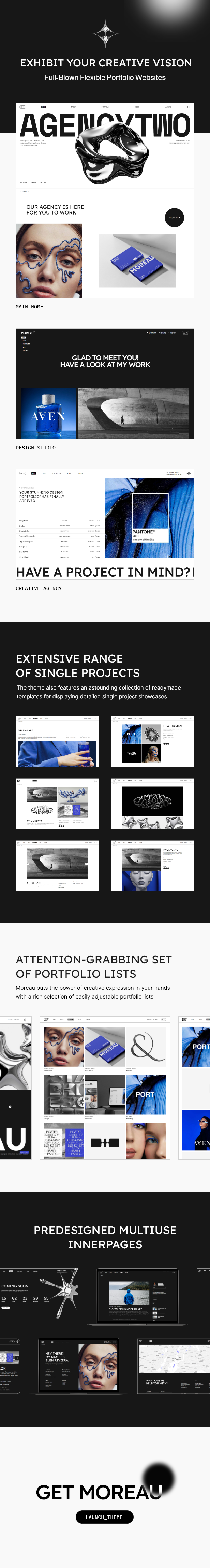 Moreau - Creative Portfolio WordPress Theme - 2